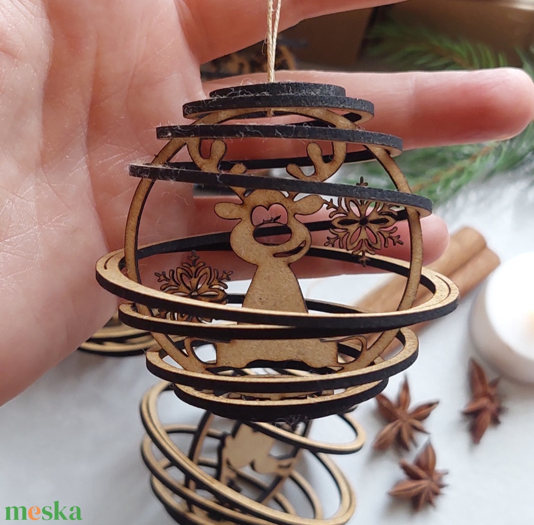 Karácsonyfadísz - karácsony - karácsonyi lakásdekoráció - karácsonyfadíszek - Meska.hu