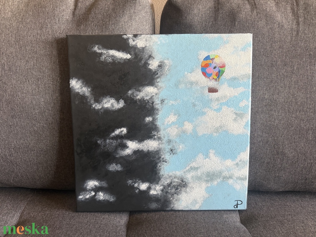 Két világ határán - művészet - festmény - akril - Meska.hu