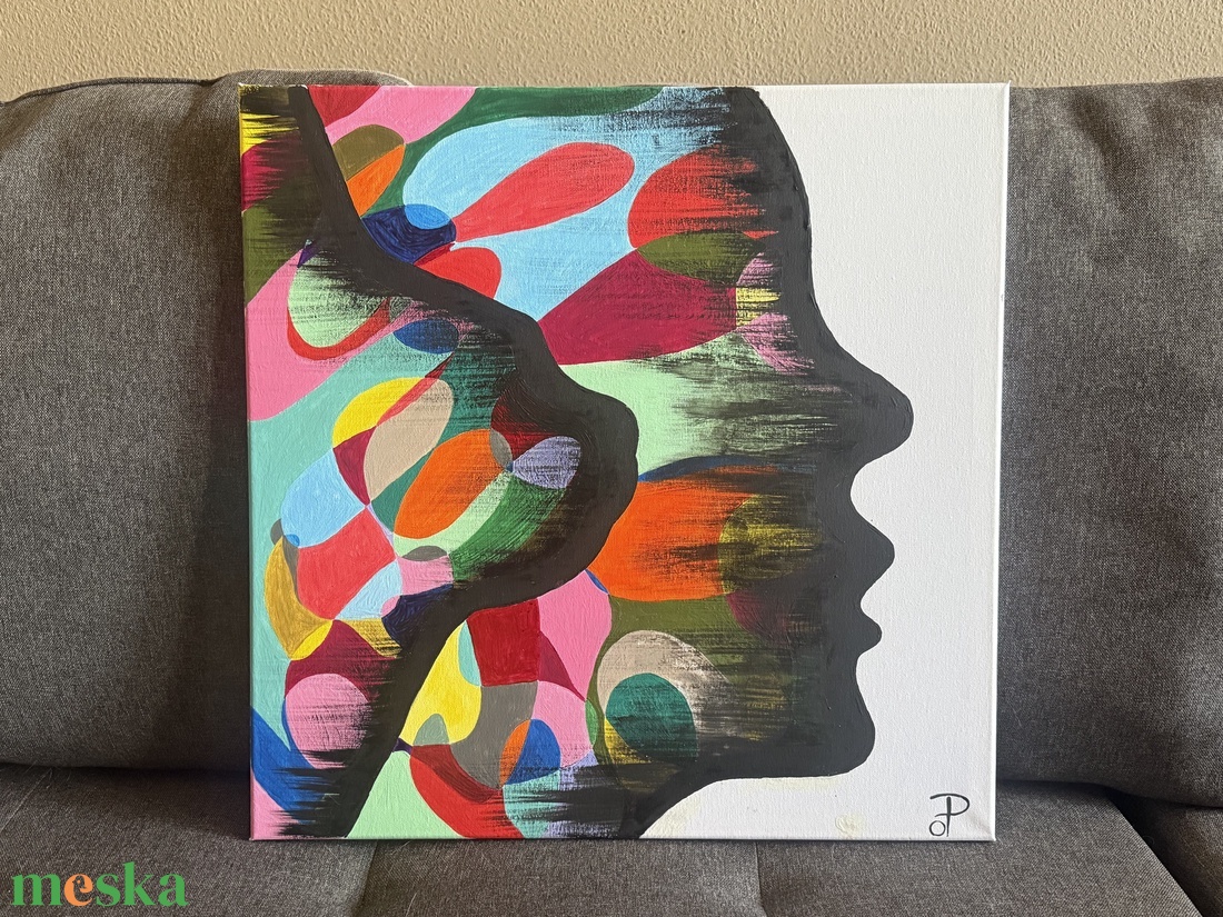 �A macskám tudja - művészet - festmény - akril - Meska.hu