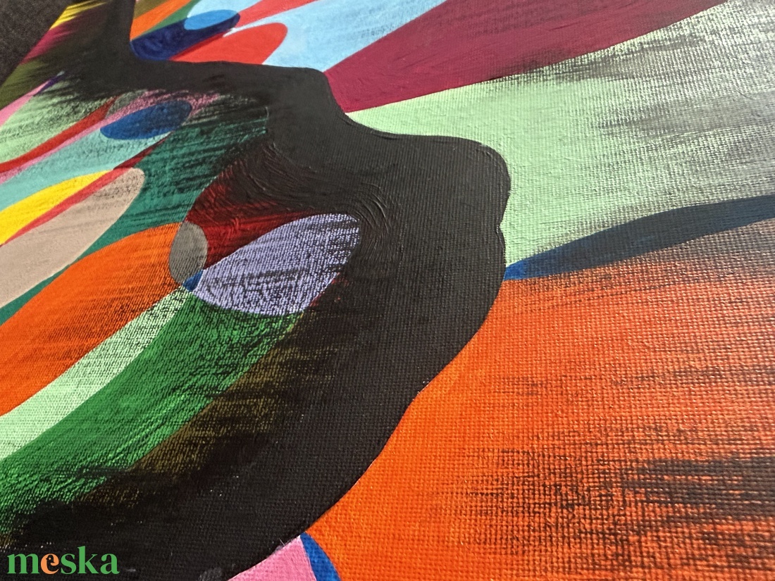 �A macskám tudja - művészet - festmény - akril - Meska.hu