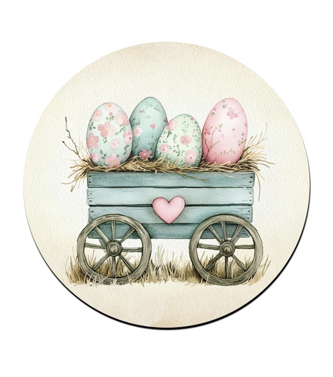 Vintage húsvéti szekér poháralátét -  - Meska.hu