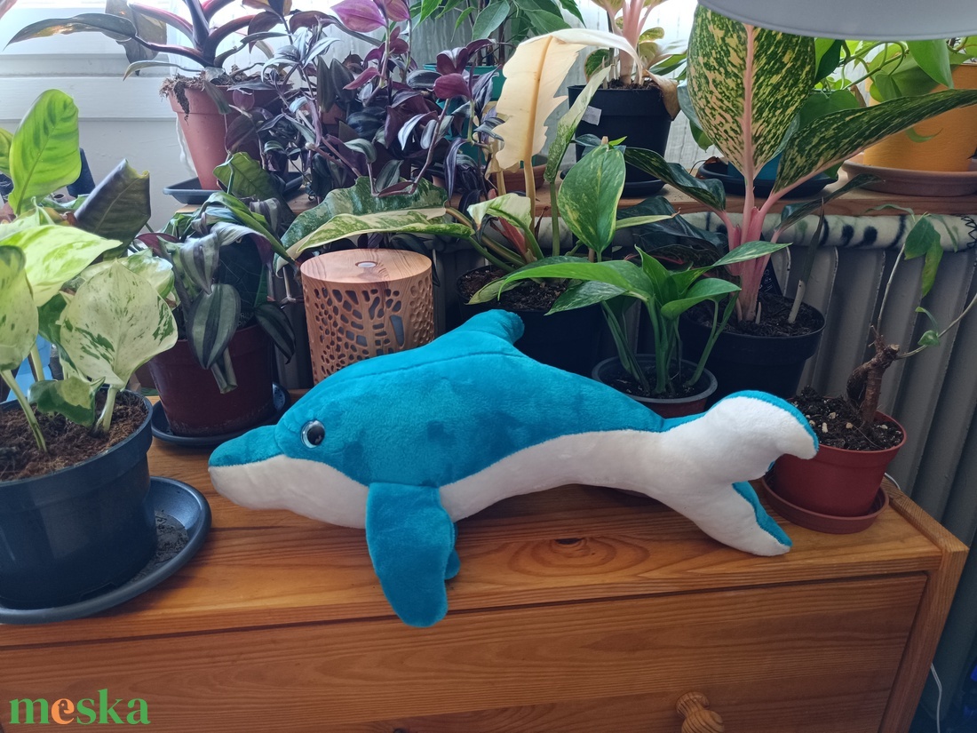 Plüss delfin nagyobb - játék & sport - plüssállat & játékfigura - más figura - Meska.hu