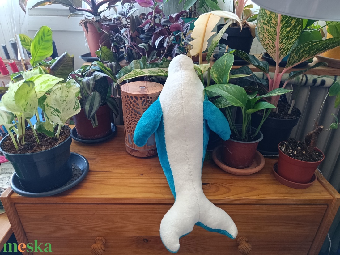 Plüss delfin nagyobb - játék & sport - plüssállat & játékfigura - más figura - Meska.hu