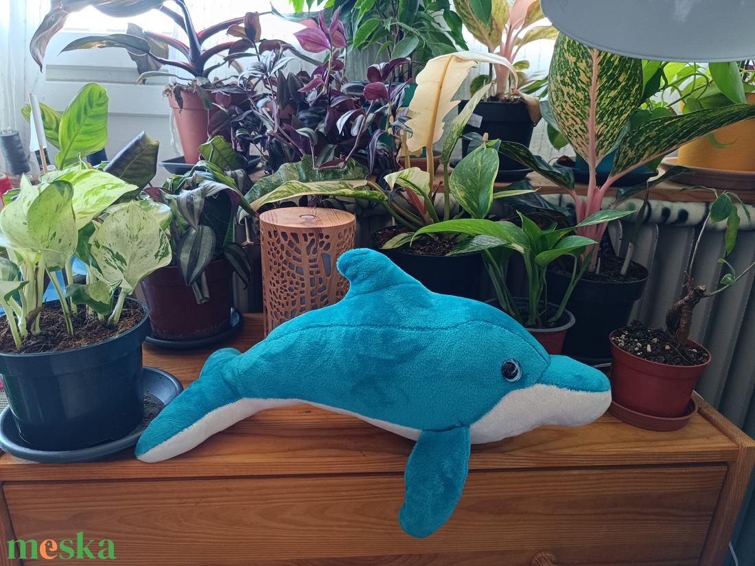 Plüss delfin nagyobb - játék & sport - plüssállat & játékfigura - más figura - Meska.hu
