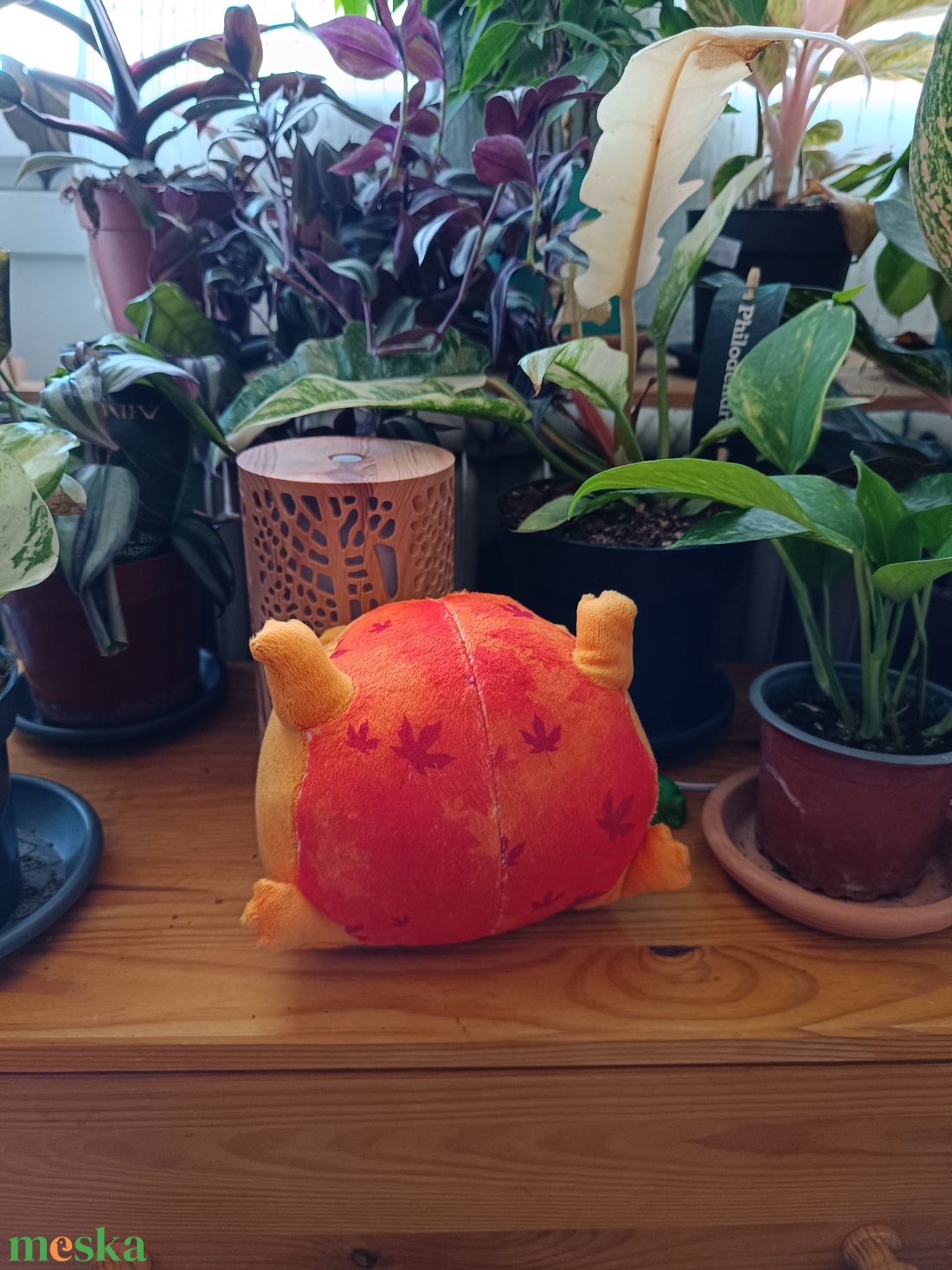 Őszi mintás plüss béka - játék & sport - plüssállat & játékfigura - más figura - Meska.hu