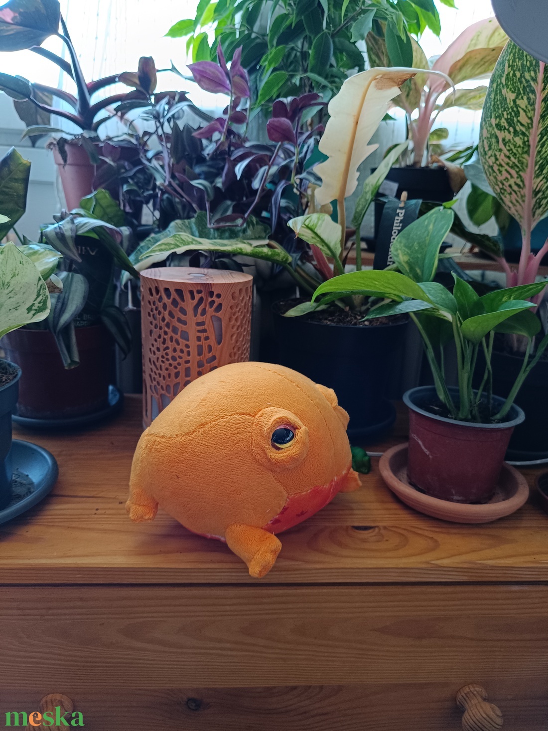 Őszi mintás plüss béka - játék & sport - plüssállat & játékfigura - más figura - Meska.hu