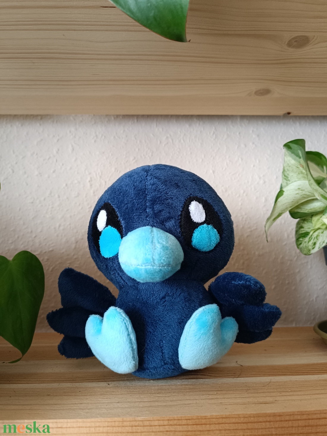 Holló plüss - játék & sport - plüssállat & játékfigura - madár - Meska.hu