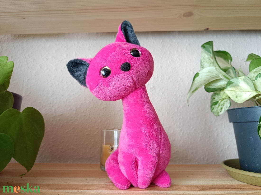 Plüss cica - játék & sport - plüssállat & játékfigura - cica - Meska.hu