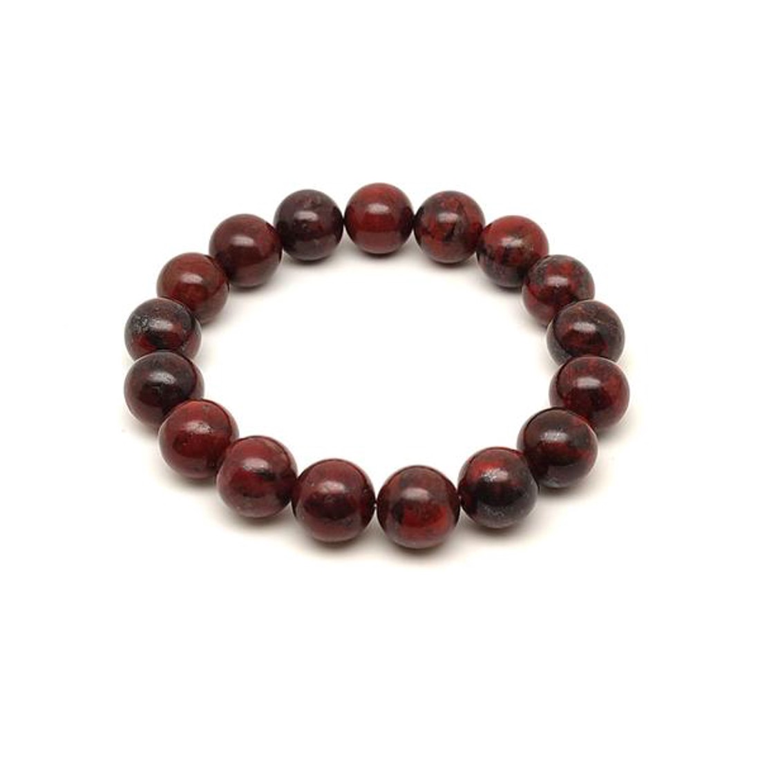 Jáspis breccsa ásvány karkötő golyós 10mm - ékszer - karkötő - ásványkarkötő - Meska.hu