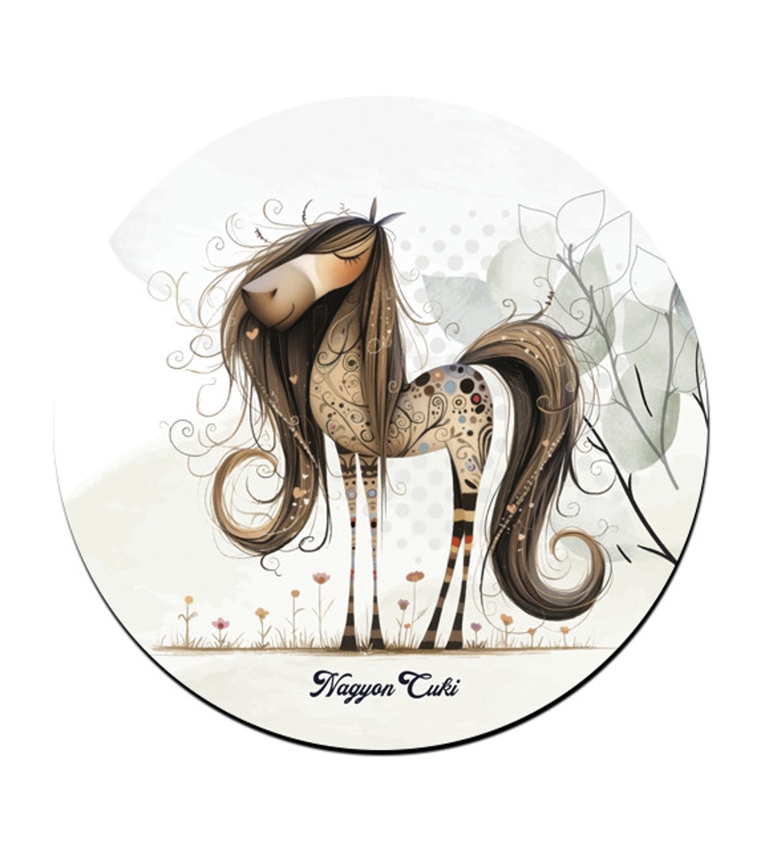 Kedves furi lovas mintás pohár alátét -  - Meska.hu