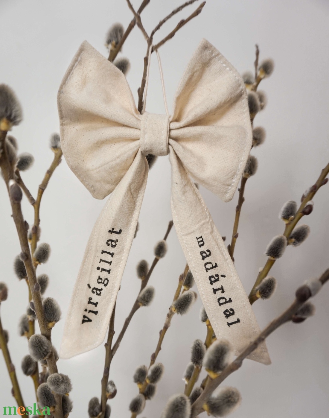 tavaszi dekor masni - otthon & életmód - dekoráció - fali és függő dekoráció - falra akasztható dekor - Meska.hu