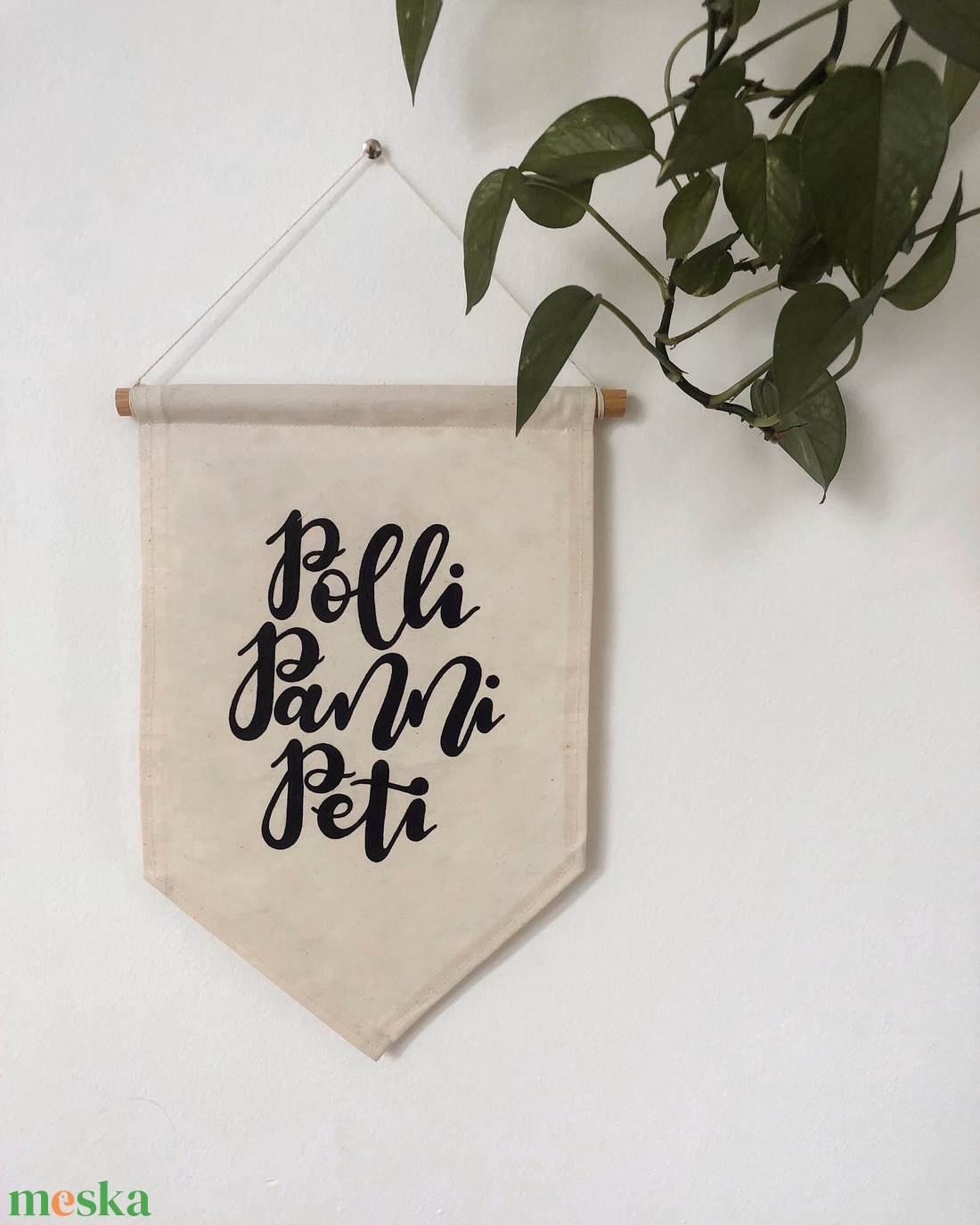 családi banner/zászló - otthon & életmód - dekoráció - fali és függő dekoráció - betű & név - Meska.hu