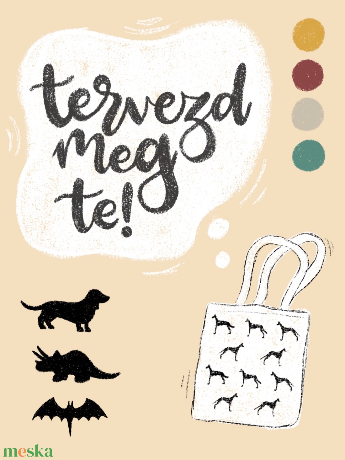 Tervezd meg a saját vászontáskád! - táska & tok - bevásárlás & shopper táska - shopper, textiltáska, szatyor - Meska.hu Tervezd meg a saját vászontáskád! - táska & tok - bevásárlás & shopper táska - shopper, textiltáska, szatyor - Meska.hu