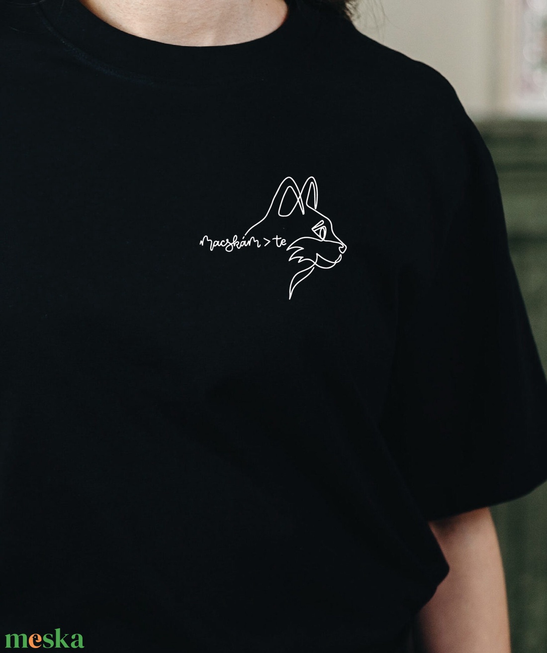 macskám>te póló - ruha & divat - női ruha - póló, felső - Meska.hu