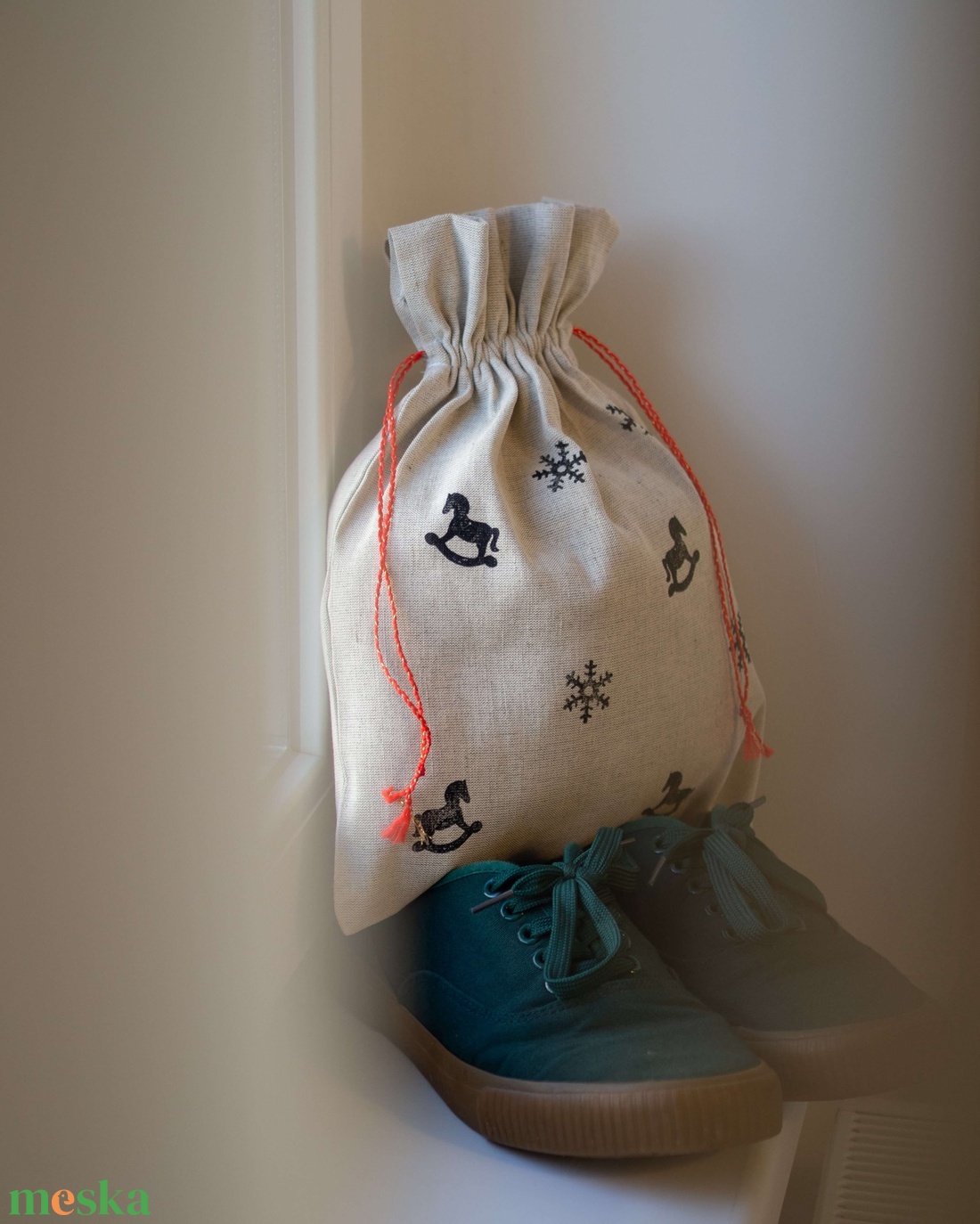 Mikulás zsák/ karácsonyi ajándék csomagoló - karácsony - mikulás - mikulás zsák - Meska.hu
