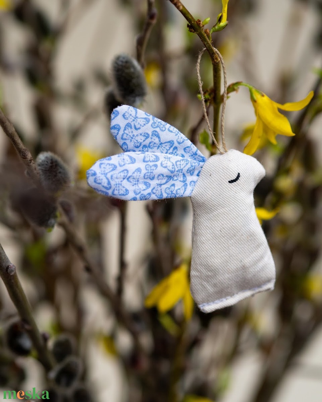 pillangós fülű nyuszi - otthon & életmód - dekoráció - fali és függő dekoráció - függődísz - Meska.hu