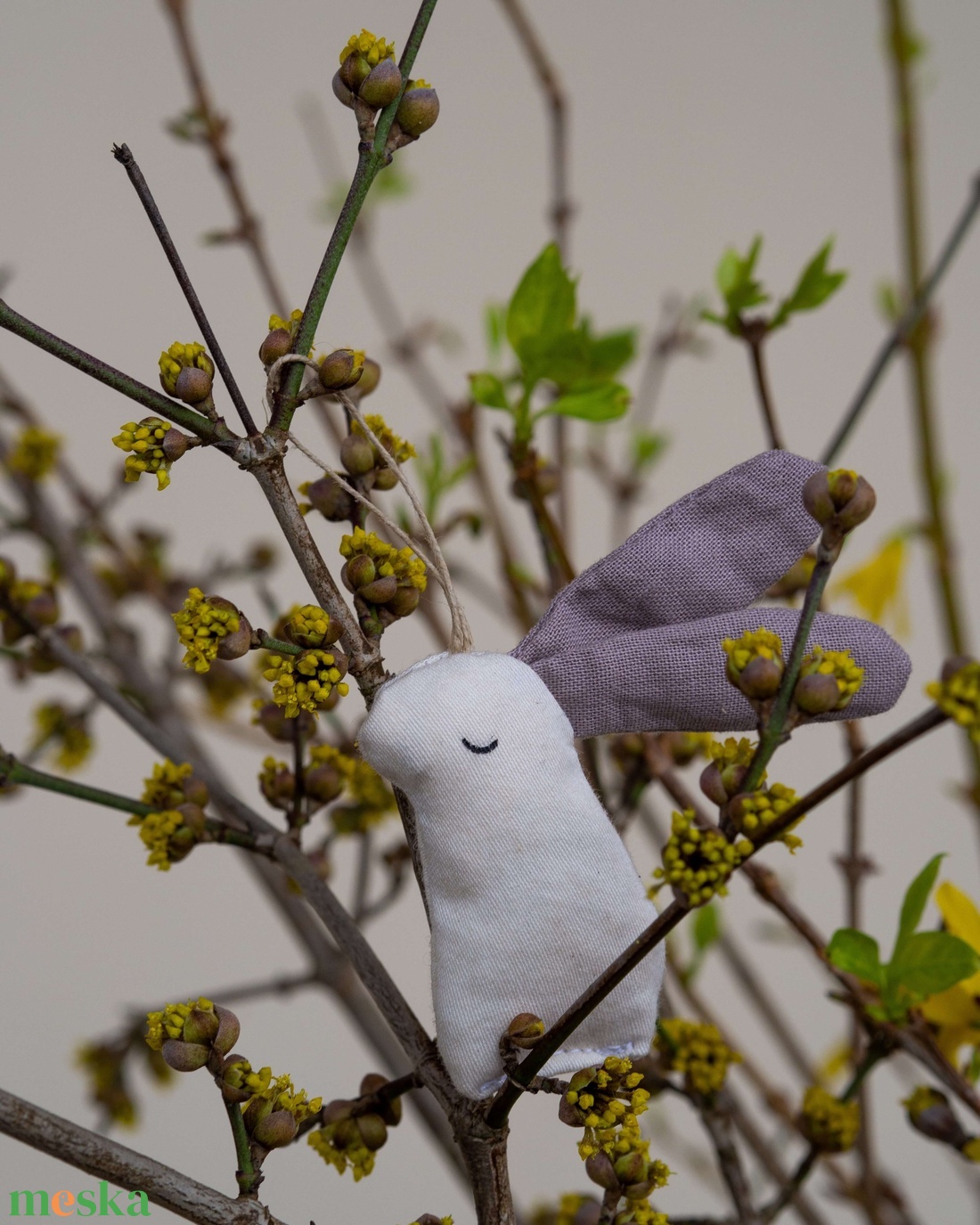 tejeskávé fülű nyuszi - otthon & életmód - dekoráció - fali és függő dekoráció - függődísz - Meska.hu