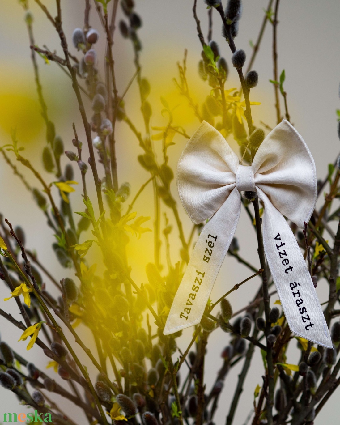 Tavaszi szél tavaszi masni - otthon & életmód - dekoráció - fali és függő dekoráció - függődísz - Meska.hu