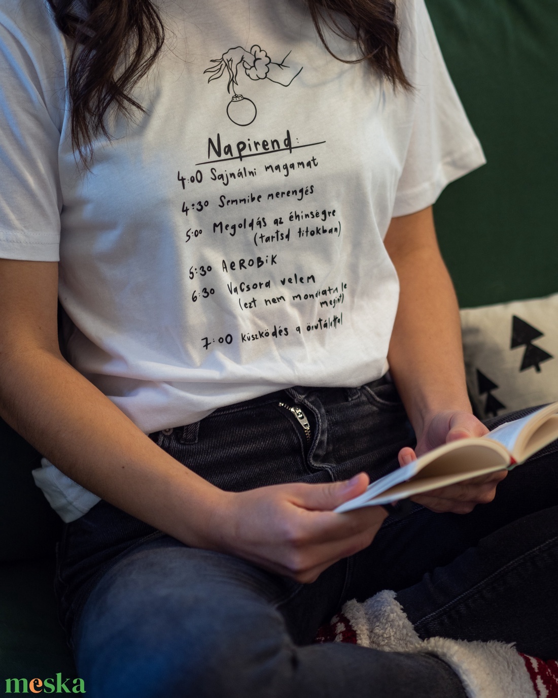 Grinch napirendje karácsonyi póló - ruha & divat - női ruha - póló, felső - Meska.hu