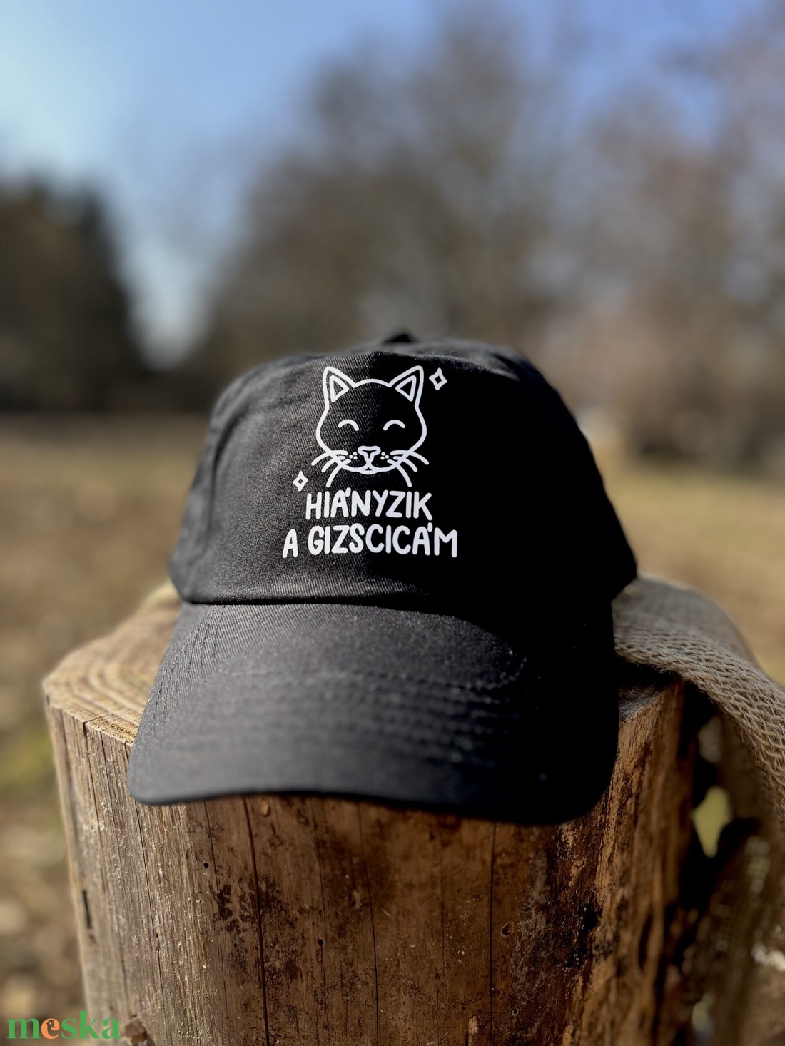 hiányzik a gizscicám baseball sapka - ruha & divat - sál, sapka, kendő - sapka - Meska.hu