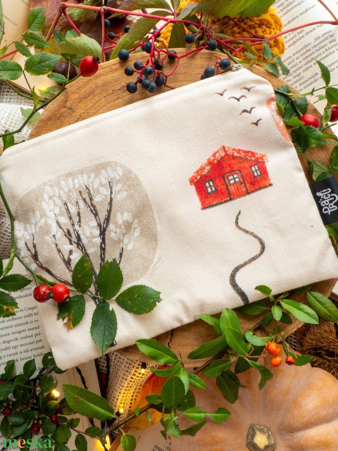 erdei kisházas neszeszer - táska & tok - neszesszer - Meska.hu