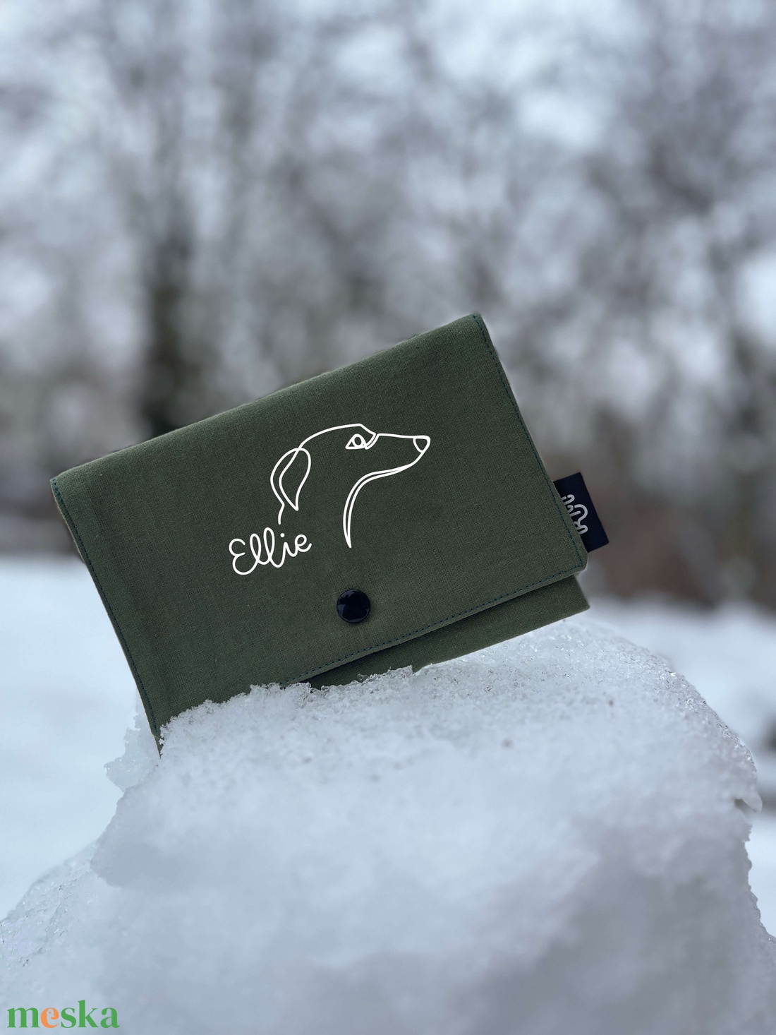 kutyás neves kisállat egészségügyi/ oltási könyv/ útlevél tok - otthon & életmód - ház & kert - kutyatábla - Meska.hu