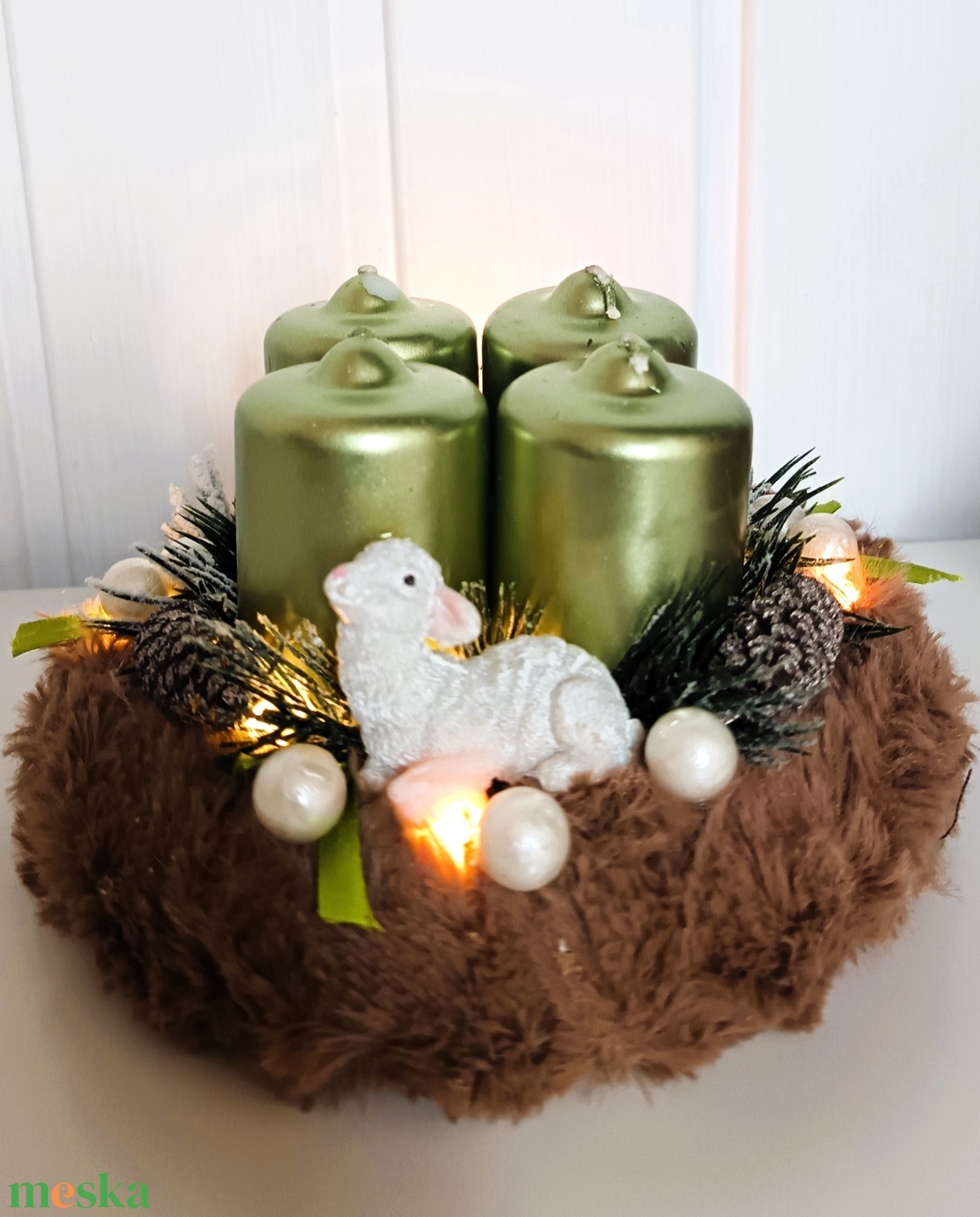 báránykás adventi koszorú - karácsony - adventi díszek - adventi koszorú - Meska.hu báránykás adventi koszorú - karácsony - adventi díszek - adventi koszorú - Meska.hu