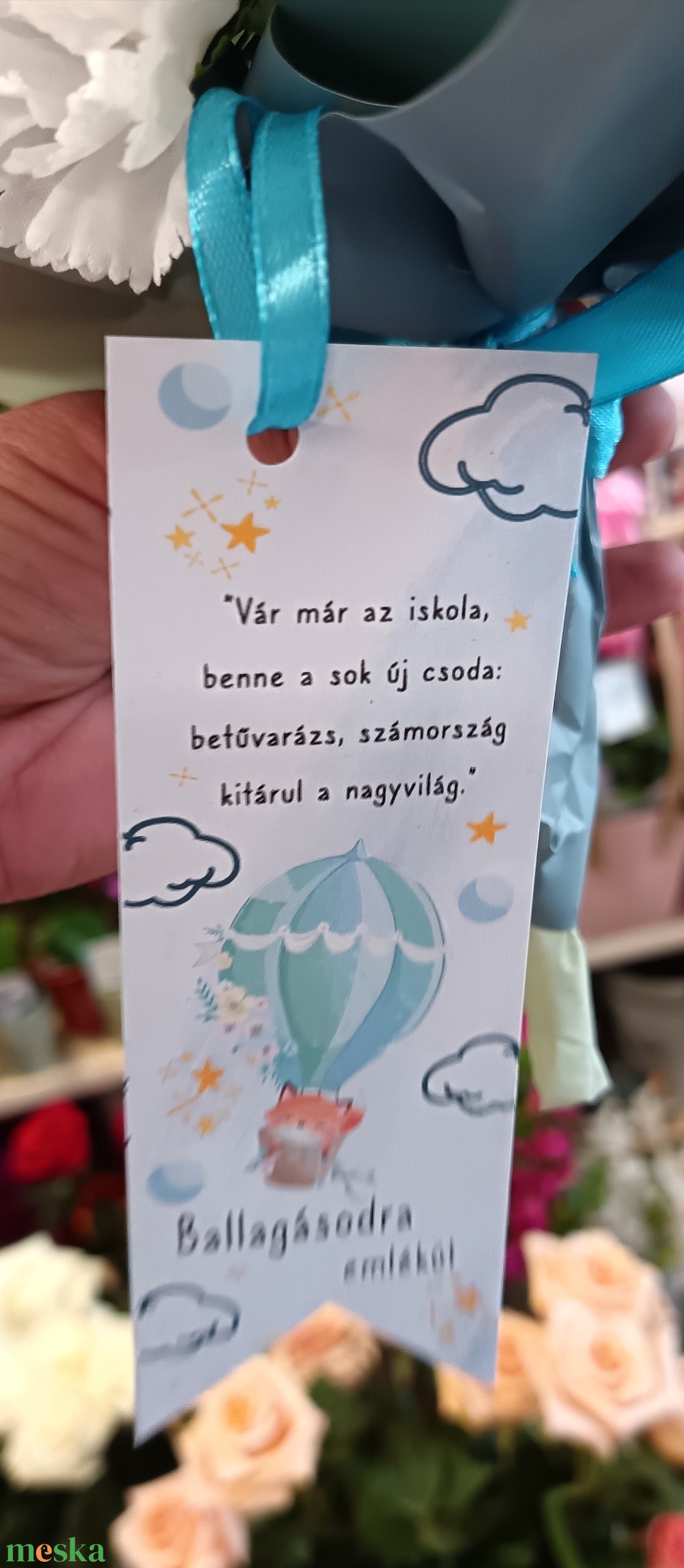 Labubus ballagási csokor  - otthon & életmód - virágdekoráció - virágok - virágcsokor - Meska.hu