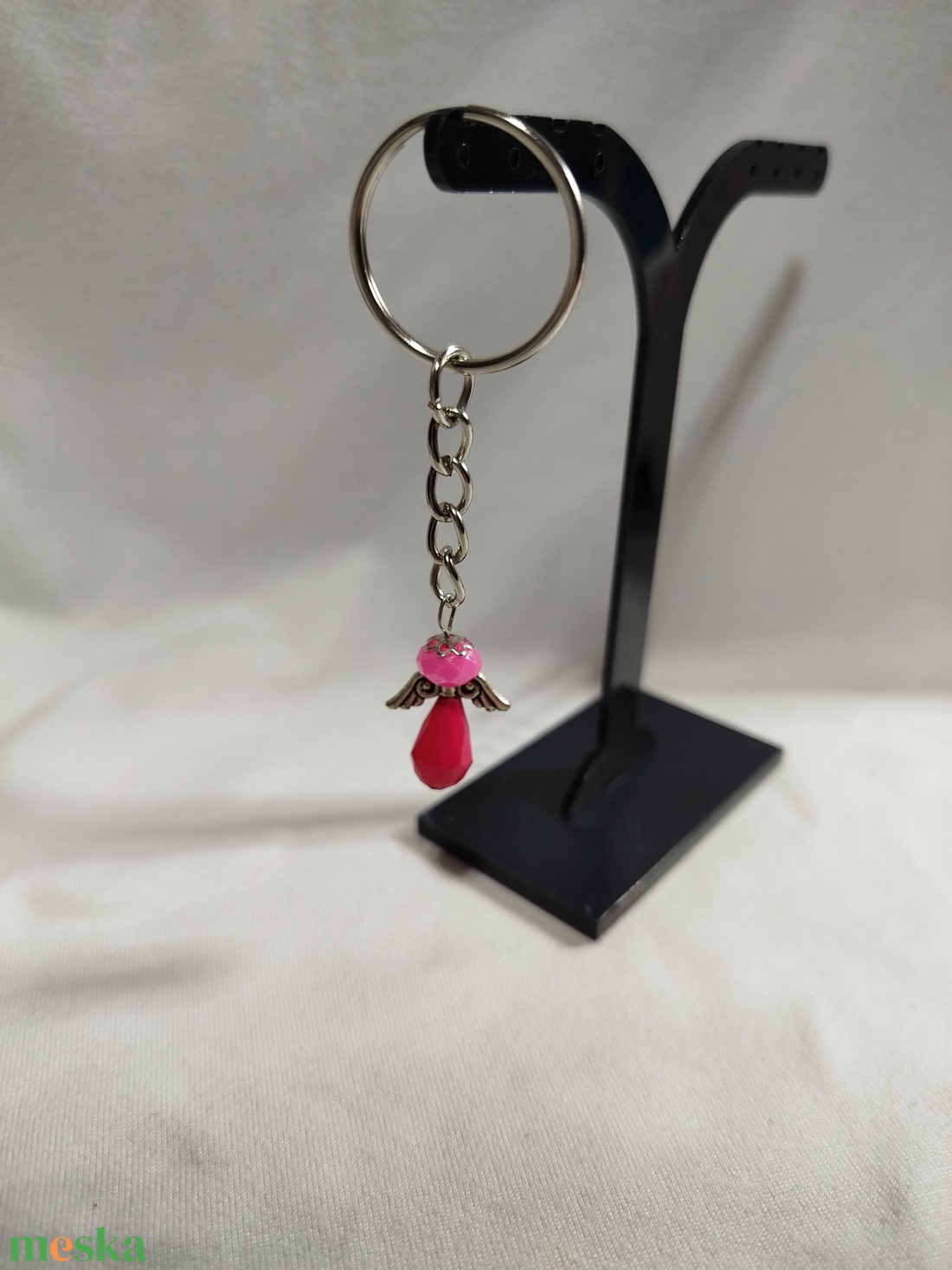 Rózsaszín/pink színű angyalkás kulcstartó - táska & tok - kulcstartó & táskadísz - kulcstartó - Meska.hu Rózsaszín/pink színű angyalkás kulcstartó - táska & tok - kulcstartó & táskadísz - kulcstartó - Meska.hu