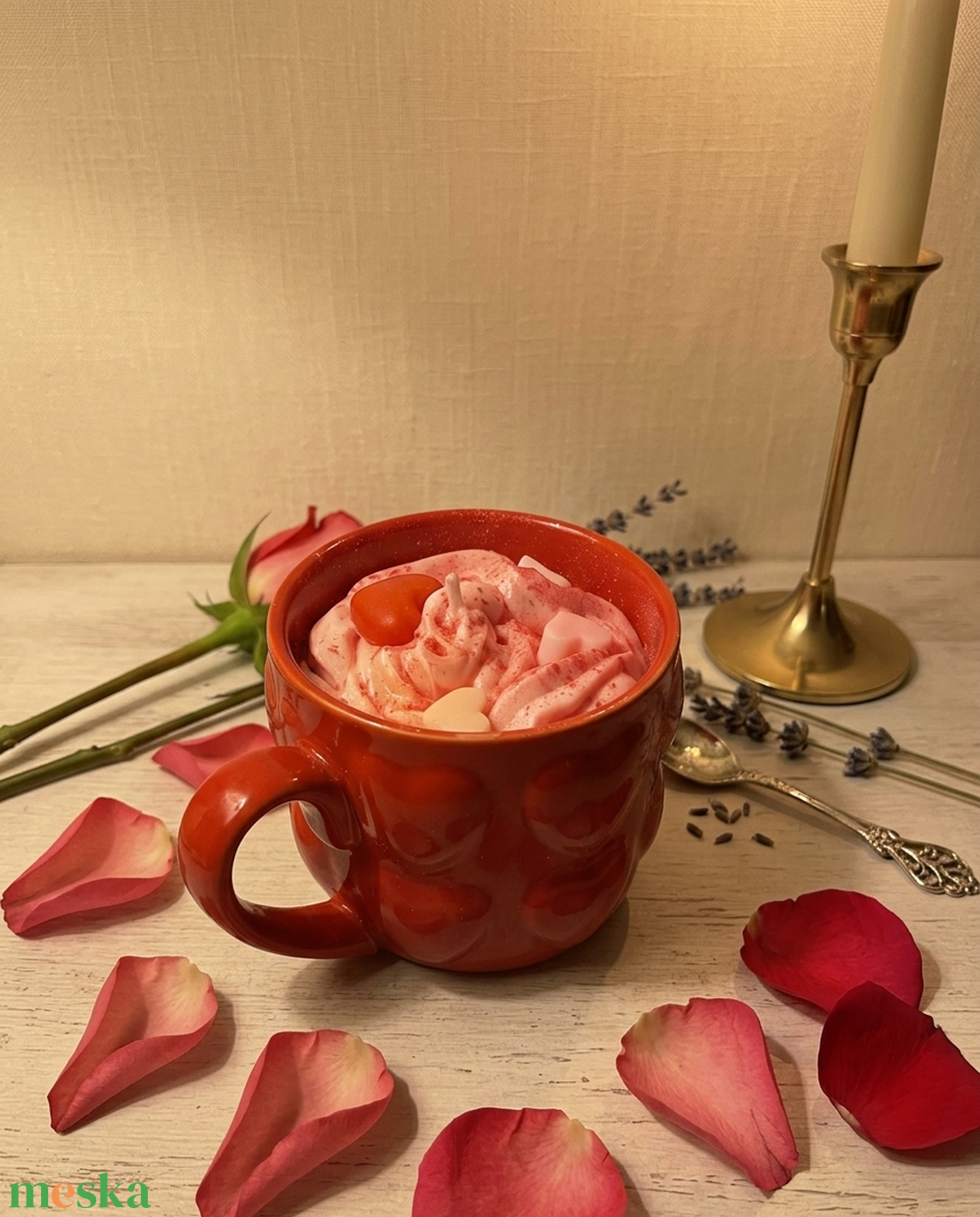 Vintage Valentine - otthon & életmód - gyertya, illat, aroma - gyertya - Meska.hu