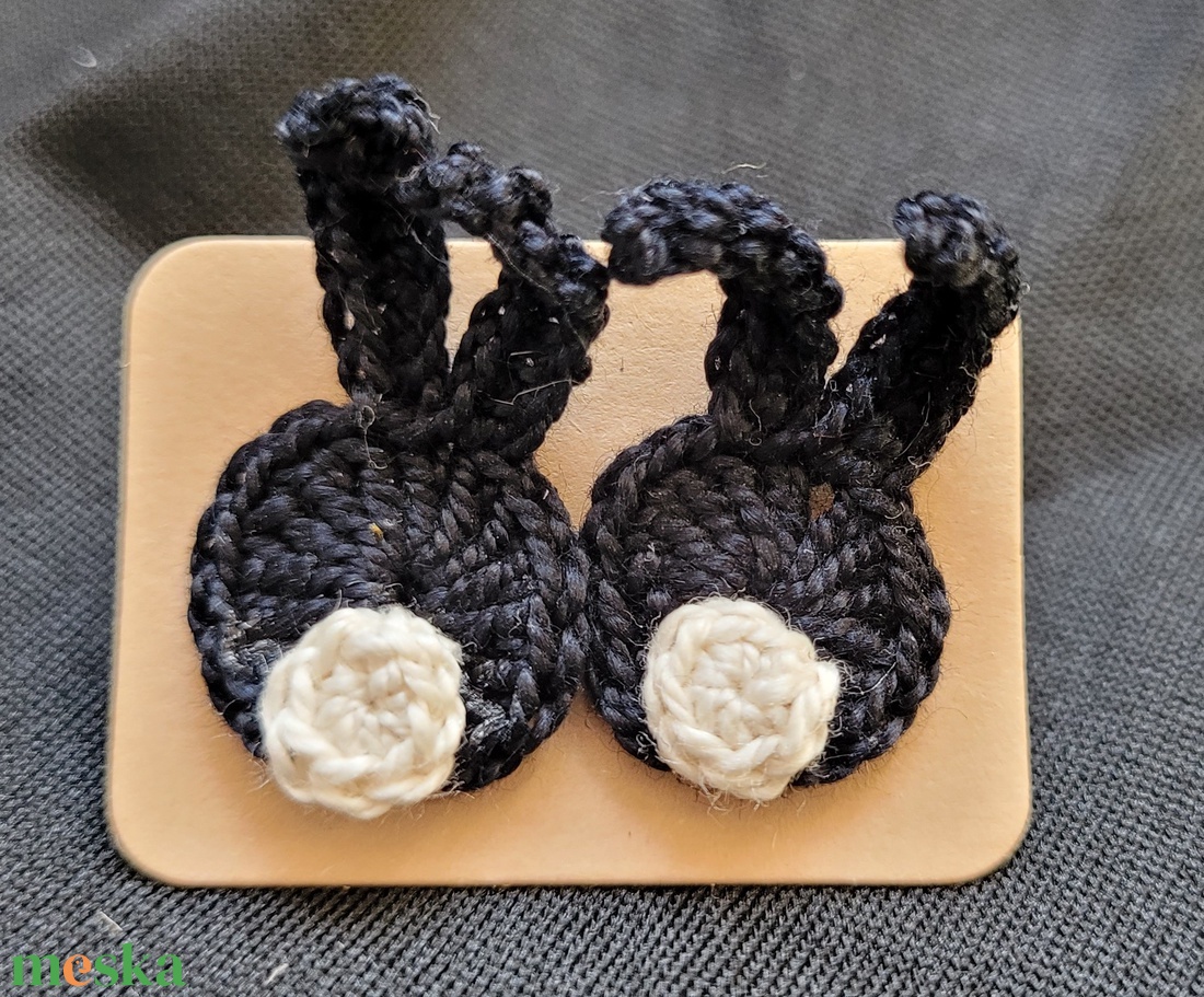 Nyuszi fülbevaló - ékszer - fülbevaló - pötty fülbevaló - Meska.hu