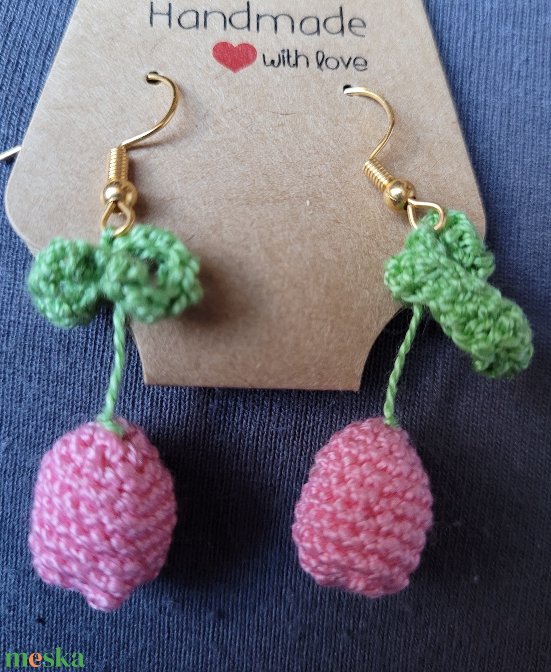 Tulipán lógós fülbevaló - ékszer - fülbevaló - lógó fülbevaló - Meska.hu