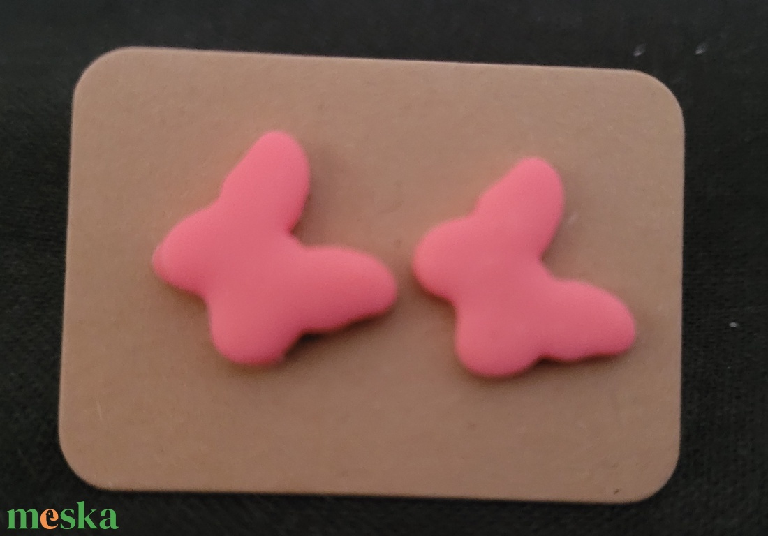 Pillangó fülbevaló - ékszer - fülbevaló - pötty fülbevaló - Meska.hu