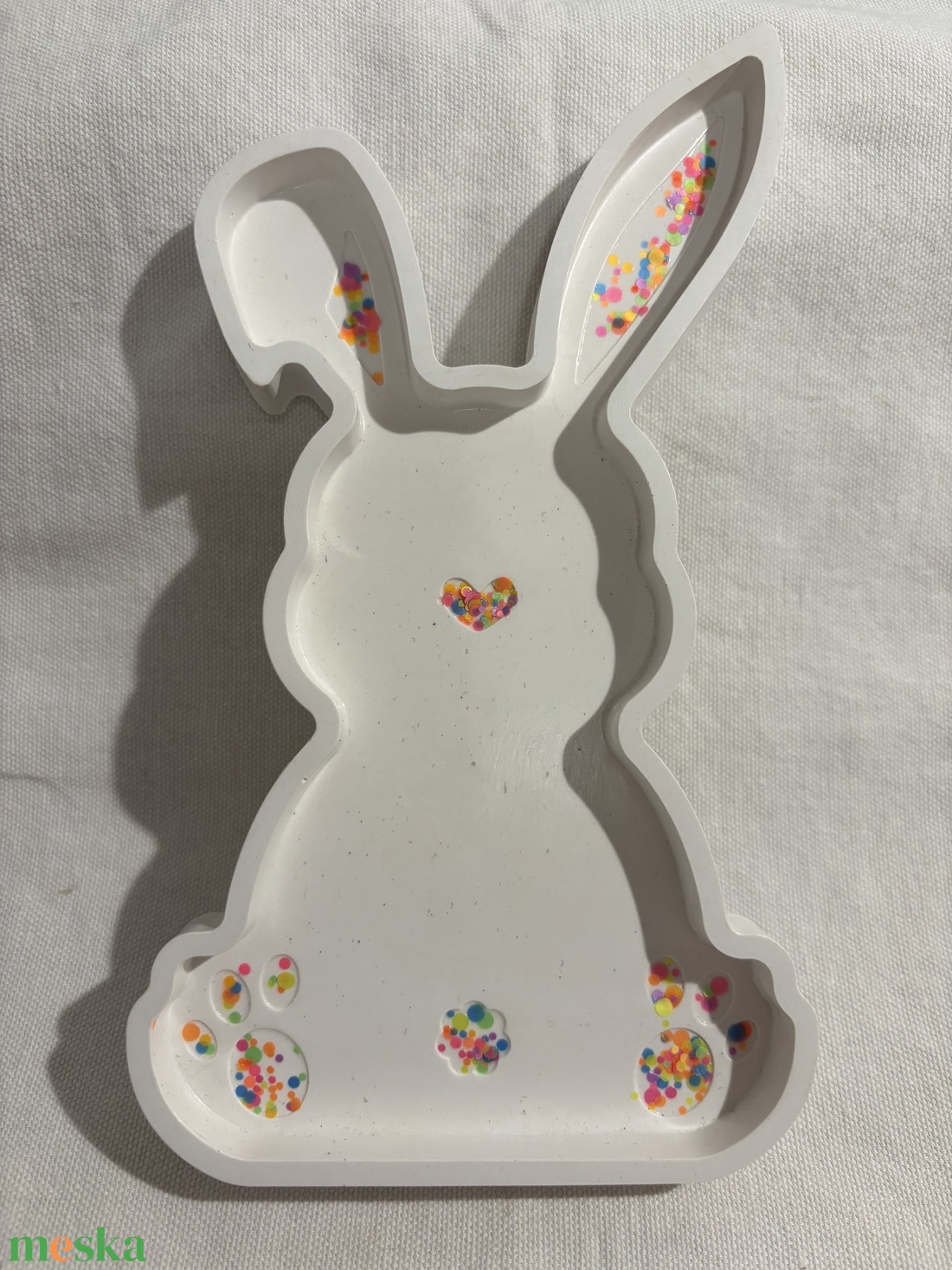 Nyúl alakú tálka - ünnepi díszek, dekorációk - húsvéti díszek és dekorációk - húsvéti asztaldíszek - Meska.hu