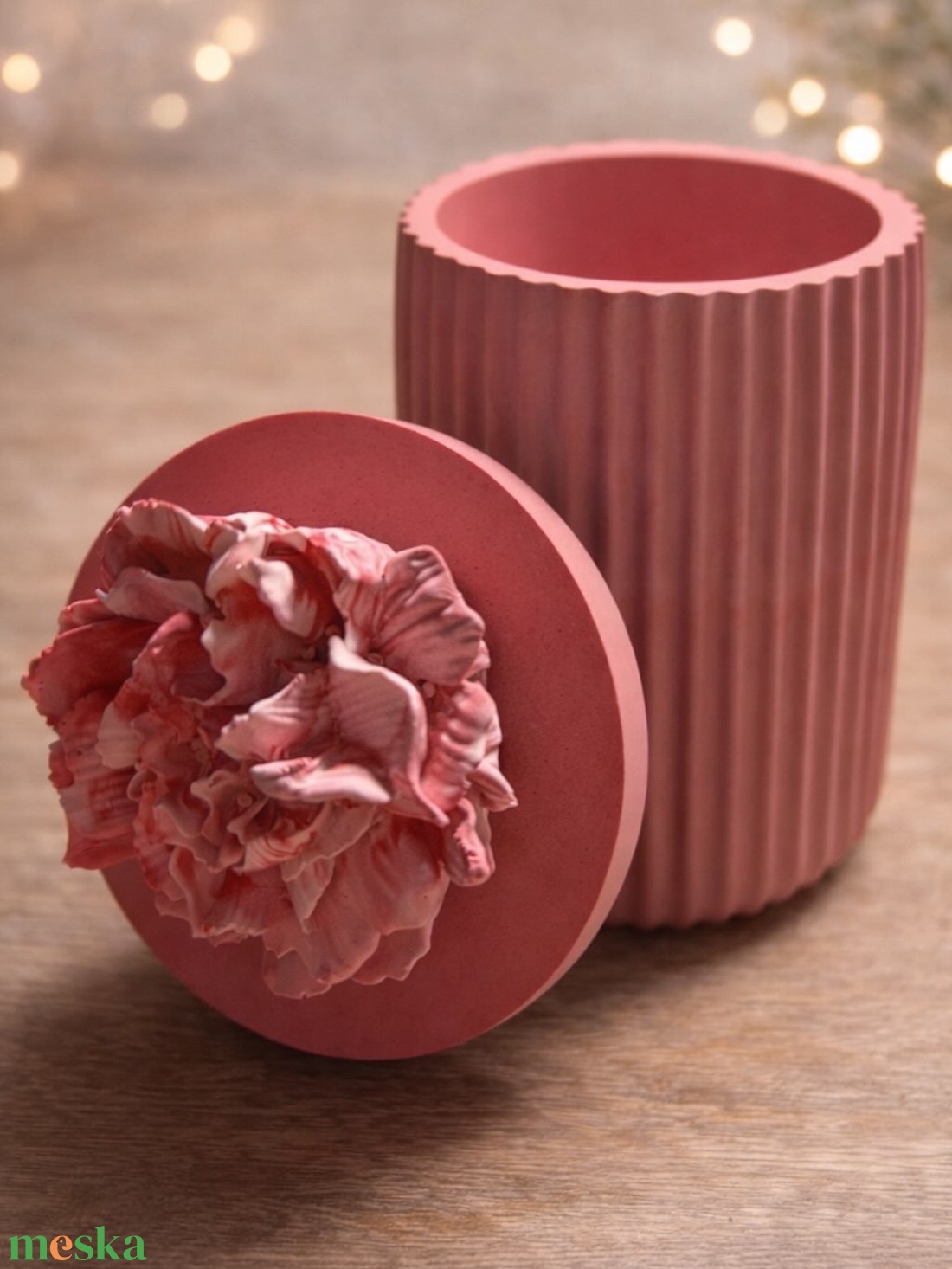 Virágos tetős tároló - ékszer - ékszertartó - ékszertartó tál - Meska.hu