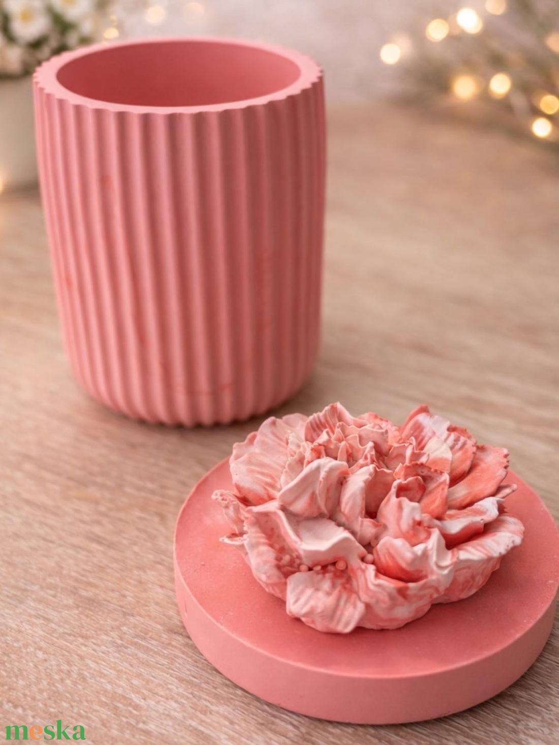 Virágos tetős tároló - ékszer - ékszertartó - ékszertartó tál - Meska.hu