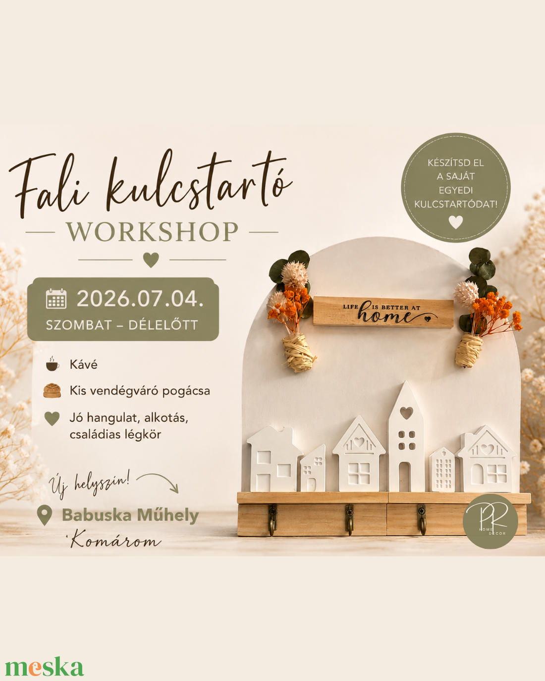 Fali kulcstartó készítő Workshop - Komárom� - diy (csináld magad) - workshop & tanfolyam - Meska.hu