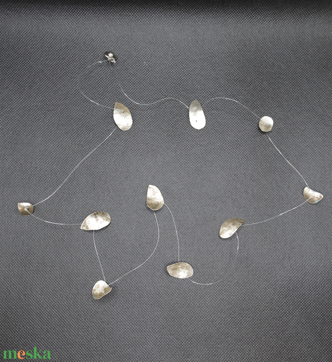 Ezüst esőcseppek - ékszer - nyaklánc - statement nyaklánc - Meska.hu