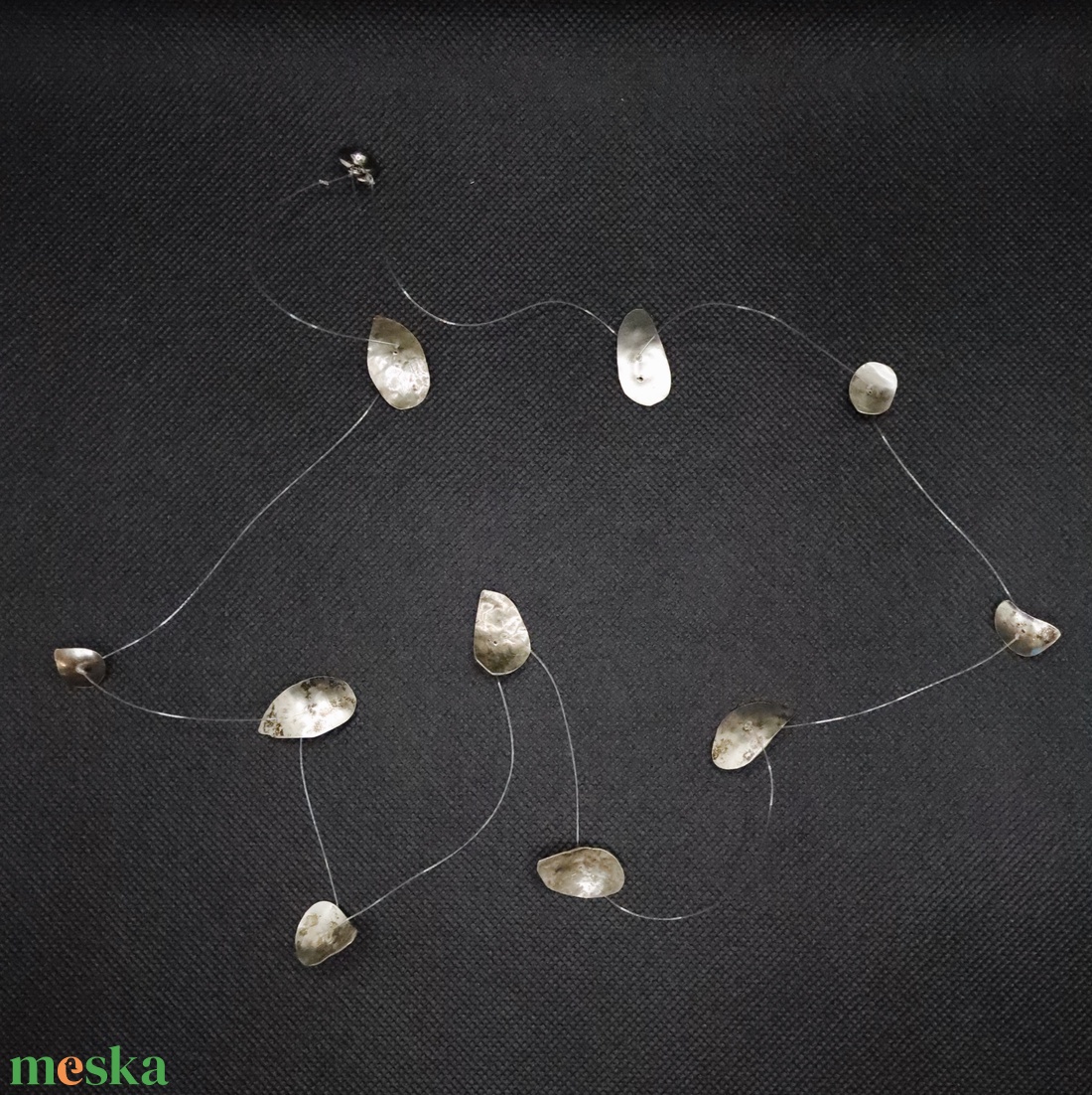 Ezüst esőcseppek - ékszer - nyaklánc - statement nyaklánc - Meska.hu