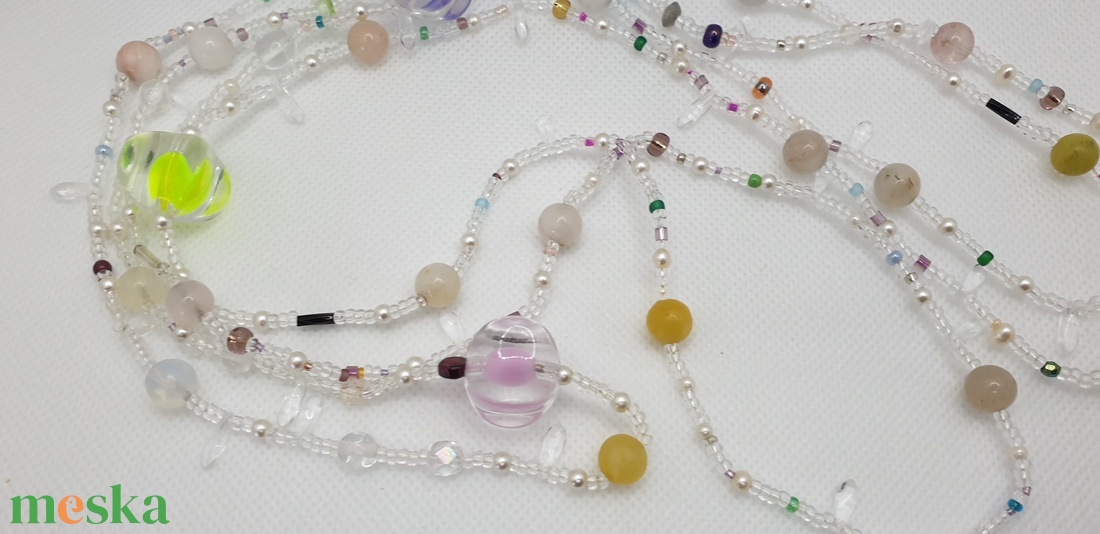 Gyöngy kavalkád 2 - ékszer - nyaklánc - hosszú nyaklánc - Meska.hu