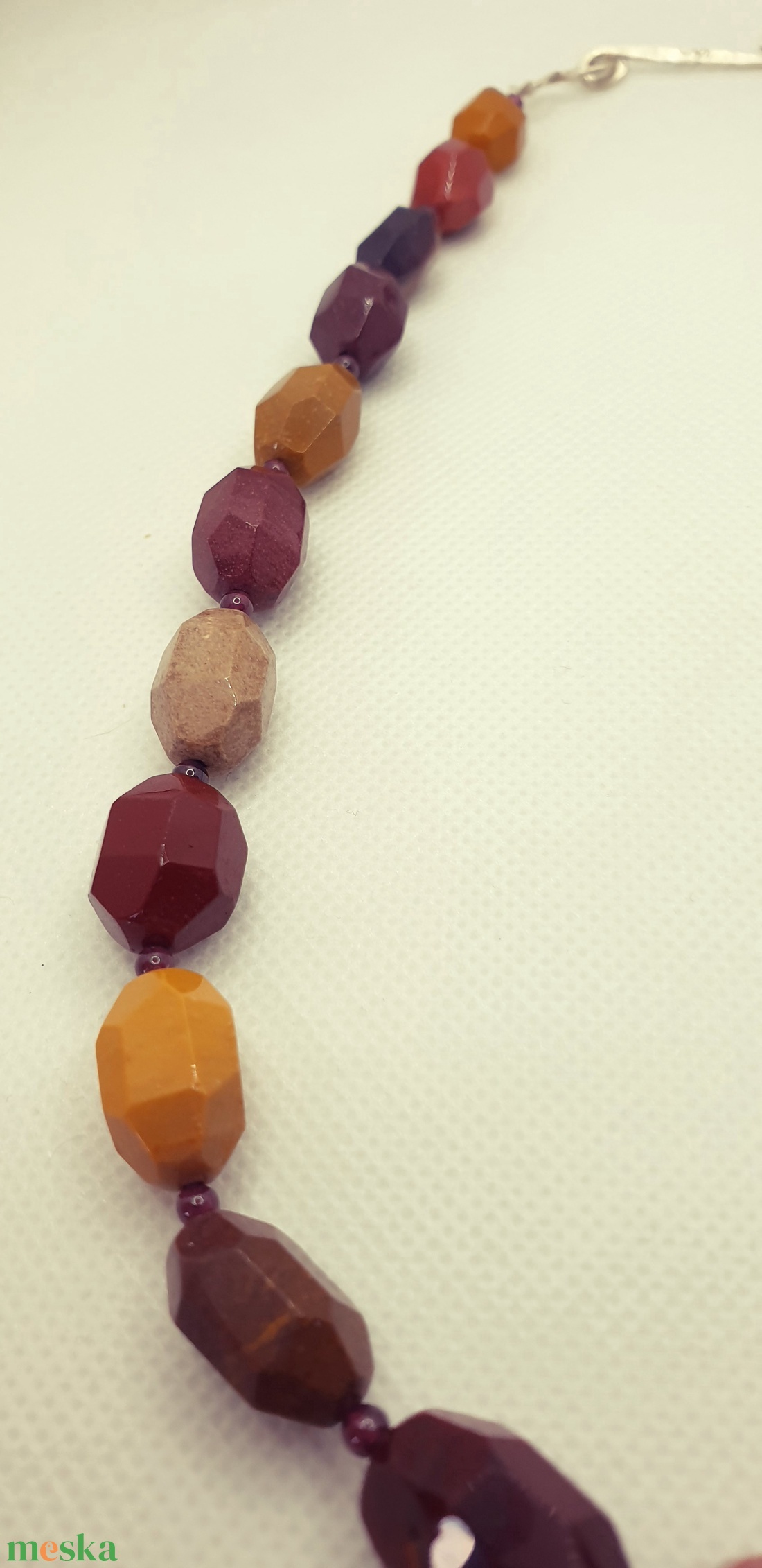 Ónix es achát nyaklánc  - ékszer - nyaklánc - statement nyaklánc - Meska.hu