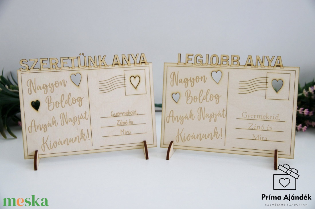 Anyák napi képeslap - otthon & életmód - dekoráció - asztal és polc dekoráció - asztaldísz - Meska.hu