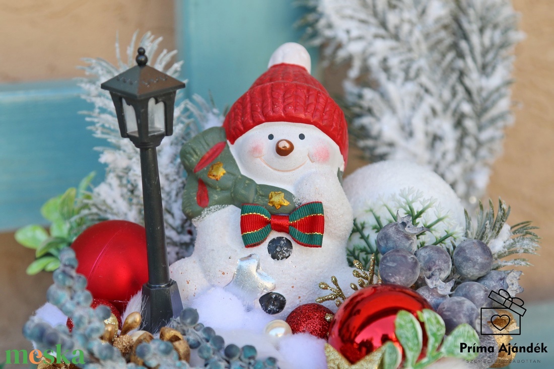 Hóemberes karácsonyi box - karácsony - adventi díszek - adventi asztaldísz - Meska.hu Hóemberes karácsonyi box - karácsony - adventi díszek - adventi asztaldísz - Meska.hu