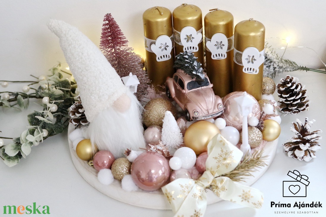 Fehér manós kerek adventi fa tál - karácsony - adventi díszek - adventi asztaldísz - Meska.hu Fehér manós kerek adventi fa tál - karácsony - adventi díszek - adventi asztaldísz - Meska.hu