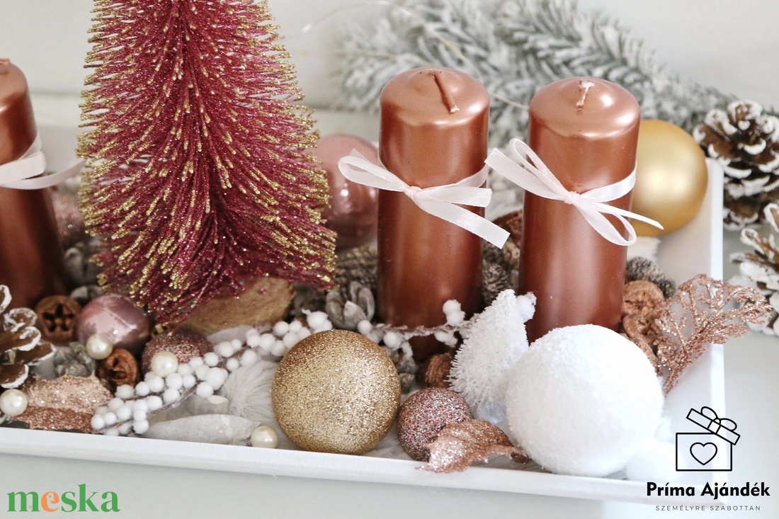 Rosegold adventi nagy tál - karácsony - adventi díszek - adventi asztaldísz - Meska.hu Rosegold adventi nagy tál - karácsony - adventi díszek - adventi asztaldísz - Meska.hu