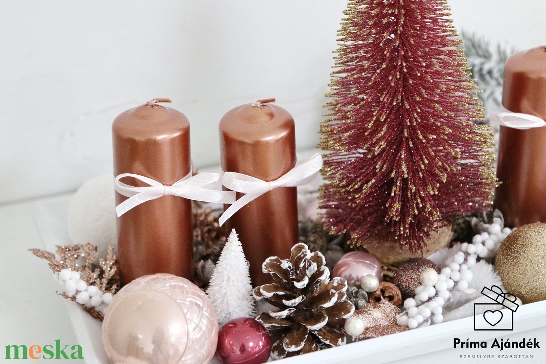 Rosegold adventi nagy tál - karácsony - adventi díszek - adventi asztaldísz - Meska.hu Rosegold adventi nagy tál - karácsony - adventi díszek - adventi asztaldísz - Meska.hu