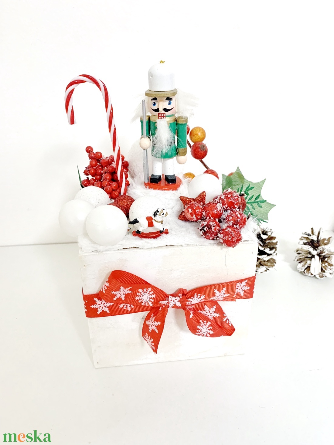 Diótörő karácsonyi box - karácsony - adventi díszek - adventi asztaldísz - Meska.hu