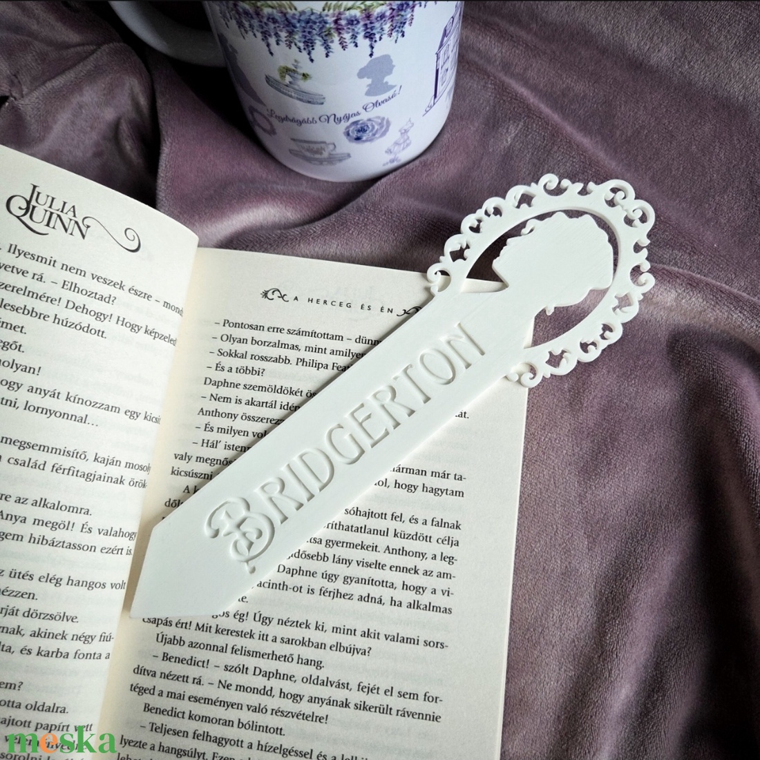 Bridgerton könyvjelző  - könyv & zene - könyvjelző - Meska.hu