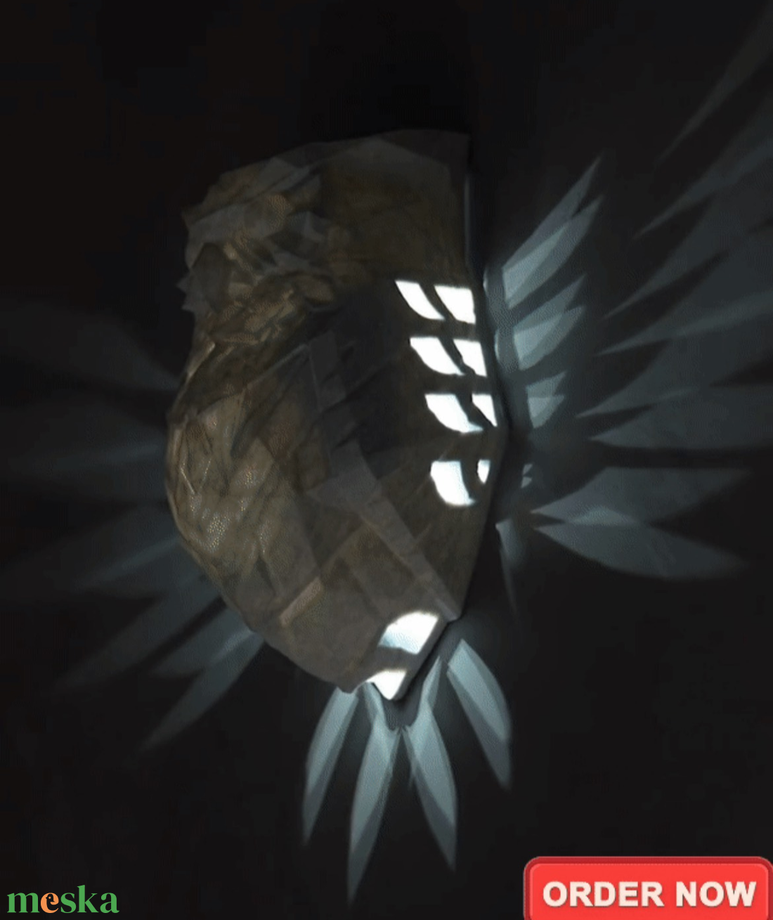 3D Bagoly Fali Lámpa - otthon & életmód - lámpa - hangulatlámpa - Meska.hu