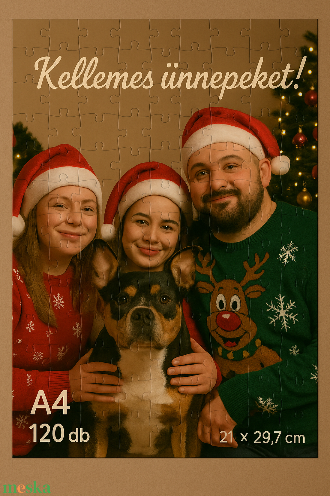 Egyedi mágneses fényképes puzzle - otthon & életmód - papír, írószer - egyedi szerkesztés - Meska.hu